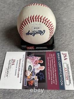 Jim Leyland Autograph Hall Of Fame Logo Baseball Hof24 Jsa Ax31299