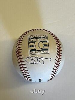 Jim Leyland Signed Rawlings Hall of Fame Logo Baseball Tigers Marlins GTP Read