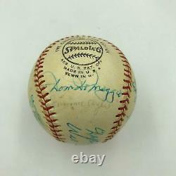 Joe Dimaggio Lefty Grove Earl Averill 1975 Hall Of Fame Multi Signed Baseball
