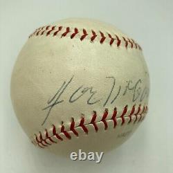 Joe McCarthy Single Signed Cooperstown Hall Of Fame Baseball PSA DNA COA