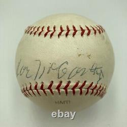 Joe McCarthy Single Signed Cooperstown Hall Of Fame Baseball PSA DNA COA