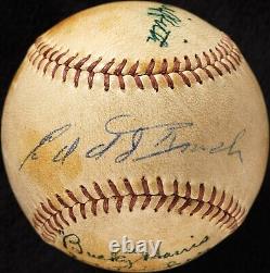 Joe Tinker Hall Of Fame Multi Signed Baseball Chicago Cubs Dec. 1948 JSA COA