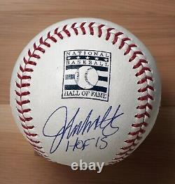 John Smoltz Atlanta Braves Signed & Inscribed Hall of Fame Baseball JSA COA