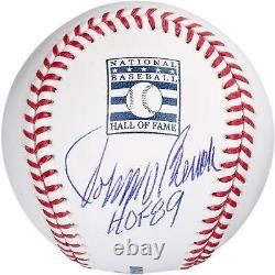 Johnny Bench Cincinnati Reds Signed Hall of Fame Baseball withHOF 89 Insc