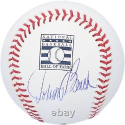 Johnny Bench Cincinnati Reds Signed Hall of Fame Logo Baseball