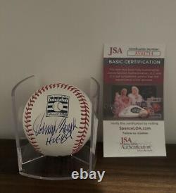 Johnny Bench Signed Autographed Hall of Fame Baseball HOF 89 Reds JSA COA