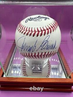 Johnny Bench Signed Autographed Official Hall of Fame Logo ML Baseball TRISTAR