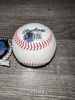 Johnny Bench Signed Rawlings Official Hall Of Fame Baseball HOF 1989 Beckett #2