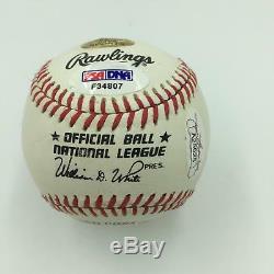 Johnny Mize Hall Of Fame 1981 Signed Inscribed Baseball PSA DNA & JSA Stickers