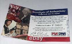 Johnny Mize Signed Cooperstown Hall Of Fame Inductee Logo Baseball PSA/DNA