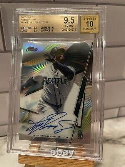 KEN GRIFFEY JR 2020 Topps Finest Hall of Fame On Card Auto Auto Beckett 9.5