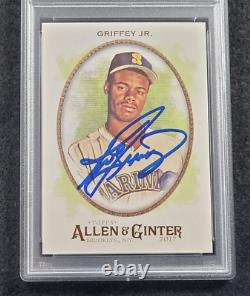 KEN GRIFFEY JR. Signed Allen & Ginter Baseball Card-HALL OF FAME-MARINERS-PSA