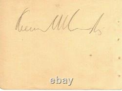 KENESAW MOUNTAIN LANDIS Autograph Album Page Baseball Hall Of Fame Died-1944