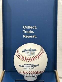 KSA George Brett Signed OML Baseball Hall of Fame Display Case withFull Letter