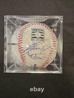 Ken Griffey Jr Ichiro Suzuki Mariners Signed Hall Of Fame Logo Baseball BAS ITP