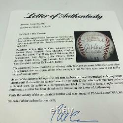 Kirby Puckett, Yogi Berra, Lou Brock Hall Of Fame Multi Signed Baseball (17) PSA