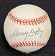 LARRY DOBY Signed Baseball-HALL OF FAME-CLEVELAND INDIANS-PSA