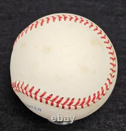 LARRY DOBY Signed Baseball-HALL OF FAME-CLEVELAND INDIANS-PSA