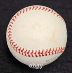 LARRY DOBY Signed Baseball-HALL OF FAME-CLEVELAND INDIANS-PSA