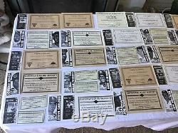 LOT Hall Of Fame Signed Picture Poster Baseball Bat Hank Aaron Mickey Mantle see