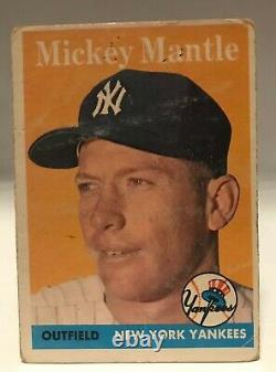 Lot of 11 vintage Mickey Mantle cards. Hall of Fame. Cards from 1954 to 1969