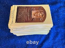 Lot of 228 Different Baseball Hall of Fame Yellow Plaque Postcards (NEAR MINT)