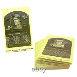 Lot of 228 Different Baseball Hall of Fame Yellow Plaque Postcards (NEAR MINT)