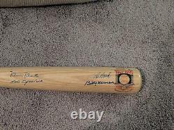 Lou Brock, Billy Herman, Robin Roberts, Louis Aparicio Signed Hall Of Fame Bat