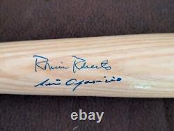 Lou Brock, Billy Herman, Robin Roberts, Louis Aparicio Signed Hall Of Fame Bat