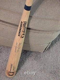 Lou Brock, Billy Herman, Robin Roberts, Louis Aparicio Signed Hall Of Fame Bat