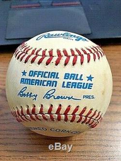 MICKEY MANTLE SIGNED AUTOGRAPHED OAL BASEBALL! Yankees! Hall of Fame
