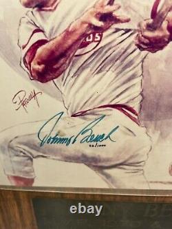 MLB Johnny Bench Autograph Plaque Hall of Fame