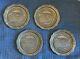MLB National Baseball Hall Of Fame Cooperstown Set Of Four Metal Coasters RARE