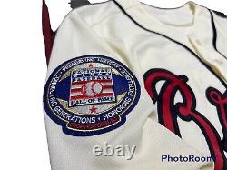 Majestic Atlanta Braves CHIPPER JONES Hall Of Fame Baseball JERSEY NWT Size M