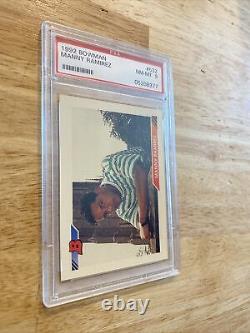 Manny Ramirez ROOKIE PSA 8 Bowman #532 Collector Card Man Cave 1992 Hall Fame