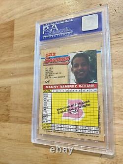 Manny Ramirez ROOKIE PSA 8 Bowman #532 Collector Card Man Cave 1992 Hall Fame