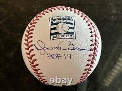 Mariano Riveria signed Hall of Fame Baseball under Logo withHof 19 Beckett Witness