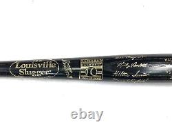 Marlins vs Brewers 2001 MLB Hall of Fame Game Induction Bat Louisville Slugger