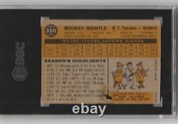 Mickey Mantle 1960 Topps #350 SGC 1 New York Yankees Hall Of Fame