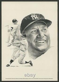 Mickey Mantle 1963-73 Equitable Life Sports Hall Of Fame. Ultra Rare