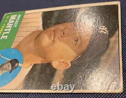 Mickey Mantle 1963 Topps #200 New York Yankees Good Hall Of Fame