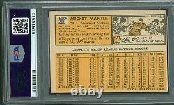 Mickey Mantle 1963 Topps #200 PSA 4 Yankees Hall of Fame Well Centered