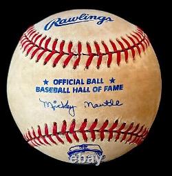 Mickey Mantle Rare Rawlings Cooperstown Baseball Hall of Fame Inductee 1974 Logo