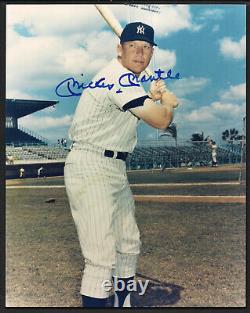 Mickey Mantle Signed 8x10 color photo-JSA LOA-Baseball Hall of Fame NY Yankees