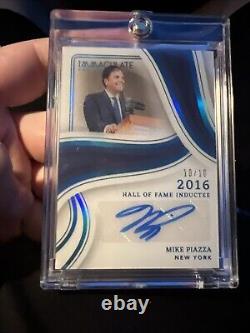 Mike Piazza 2023 Immaculate Collection Hall Of Fame Inductee Auto 10/10