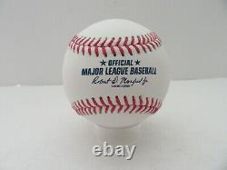 Mike Piazza New York Mets Autographed Hall of Fame Logo Baseball COA Fanatics