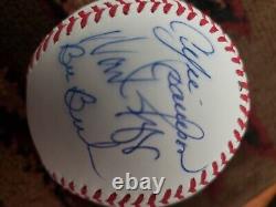 Multiple Hall Of Fame Autographed Baseball. Dield Of Dreams Event
