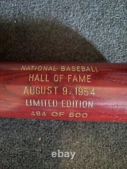 NATIONAL BASEBALL HALL OF FAME Baseball Bat August 9,1 954 Limited Ed. 484/500