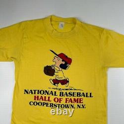 National Baseball Hall Of Fame Shirt Mens Medium M Single Stitch Vintage Lucy