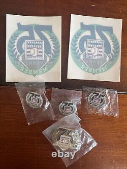 National Baseball Hall of Fame Cooperstown NY Keepsake/Pin/Jewelry Box + 23 Pins